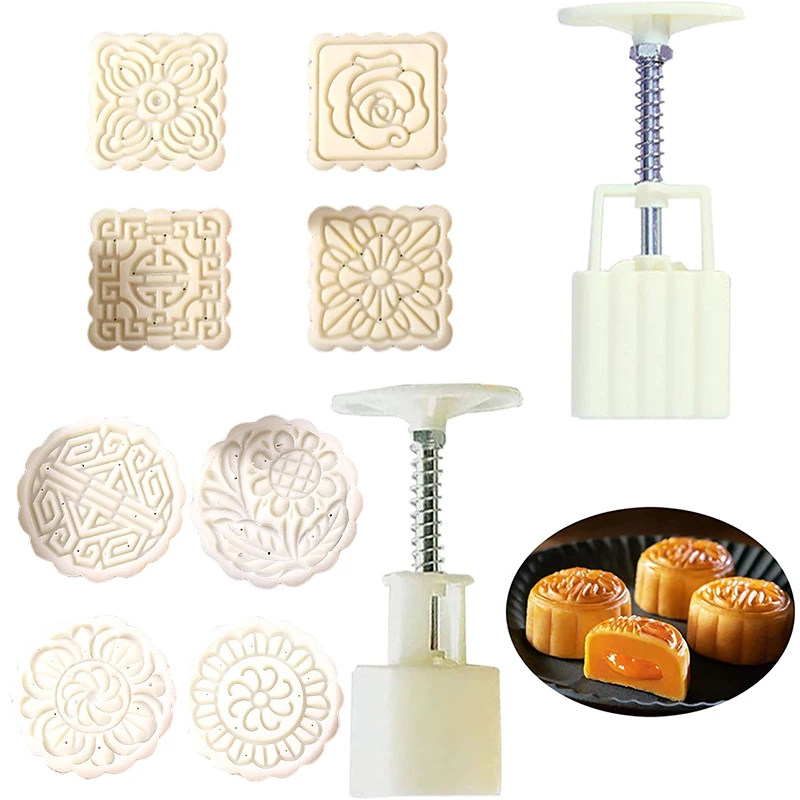 Bunny Cake Mold - 1set DIY Baking Mooncake Mold Hand