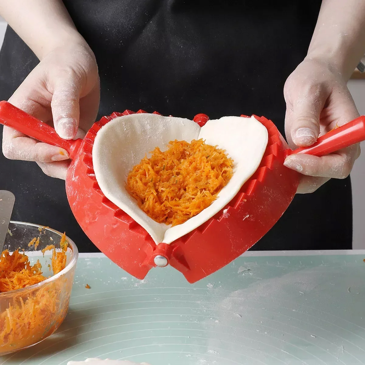 Dumpling Press Set - Dumpling Mold Hand Pressed Dough Dumpling