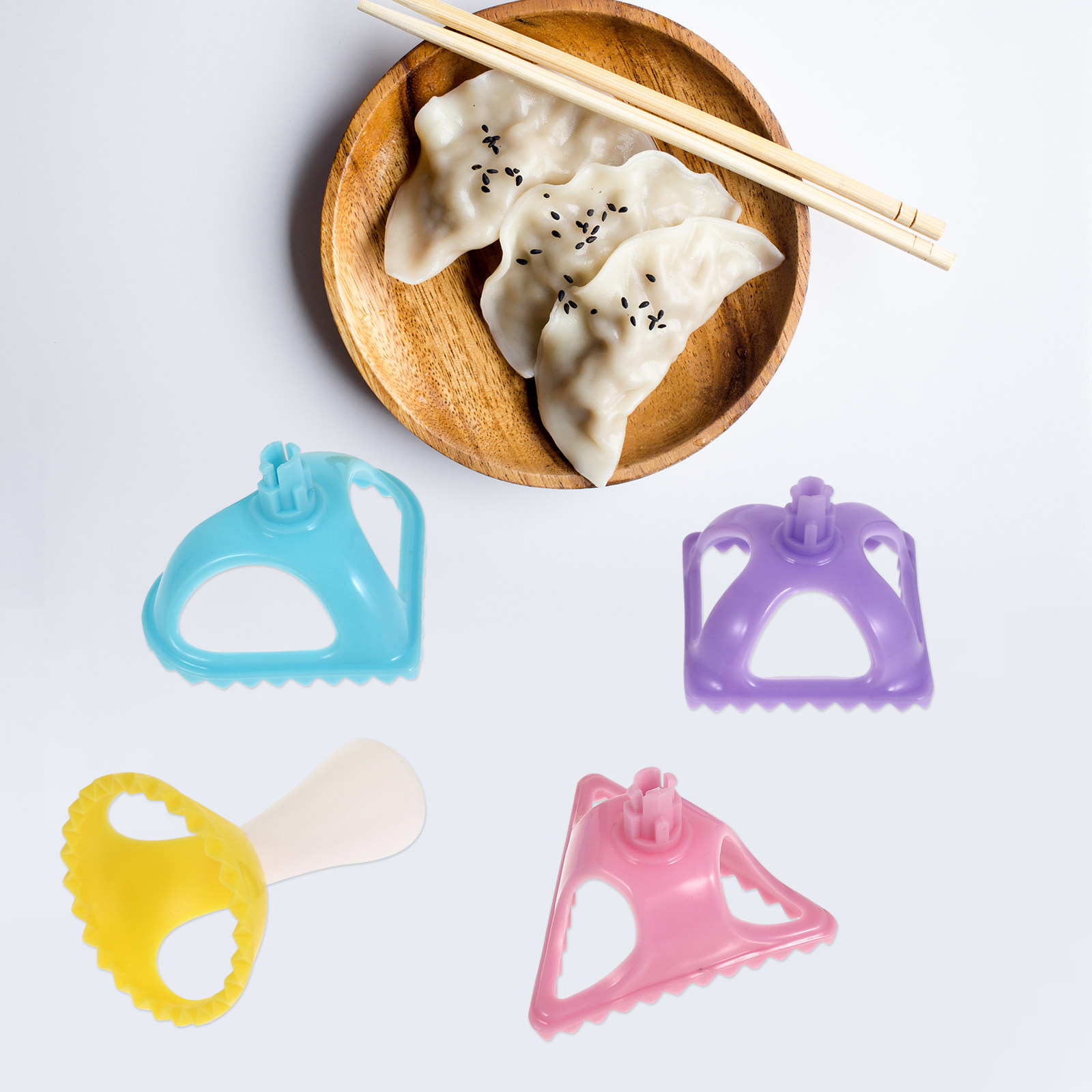 4Pcs Dumpling Turnover Mold Se - огляд і ціна Dumpling Press Set