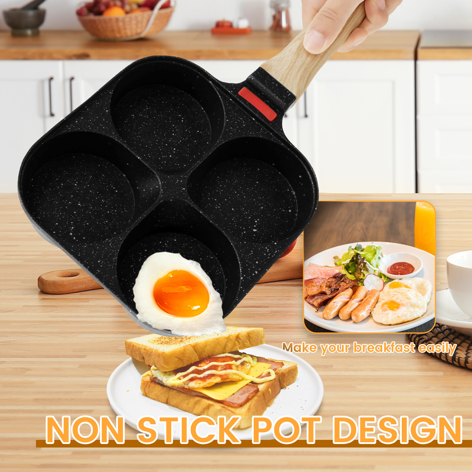 Egg Frying Pan Nonstick Pancak - огляд і ціна Egg Waffle Pan