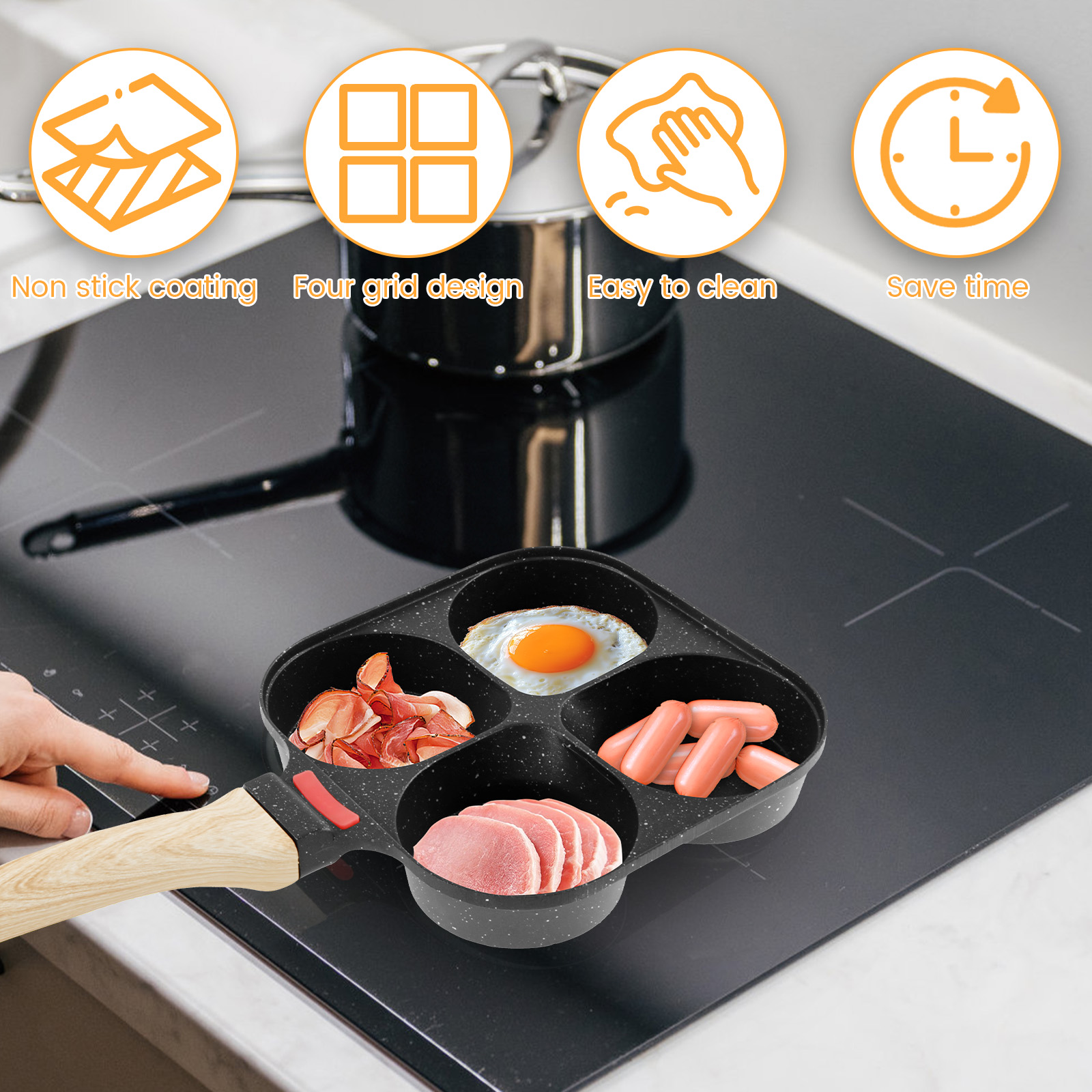 Egg Frying Pan Nonstick Pancak - огляд і ціна Egg Waffle Pan