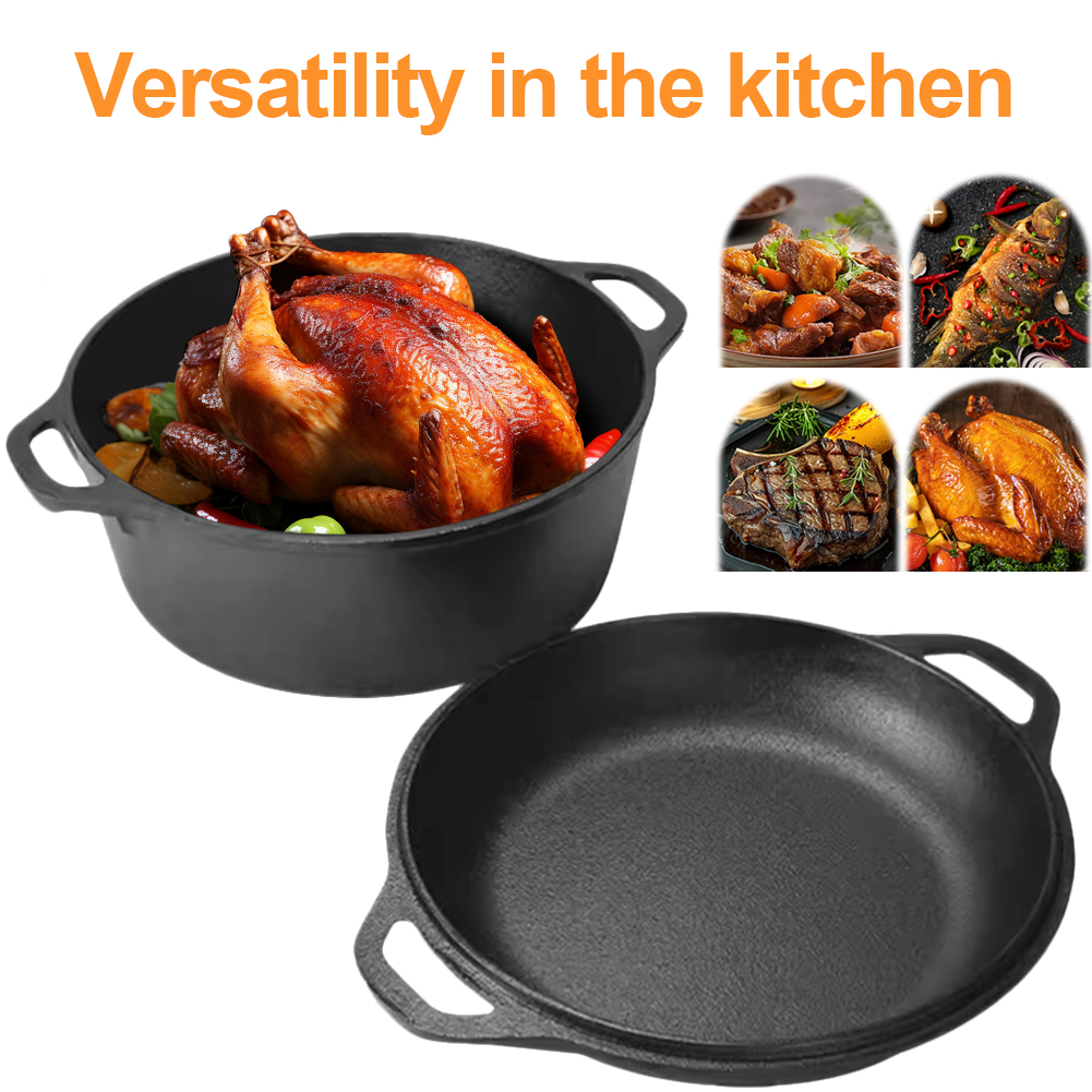 2 in 1 Cast Iron Dutch Oven Po - огляд і ціна Cast Iron Corn