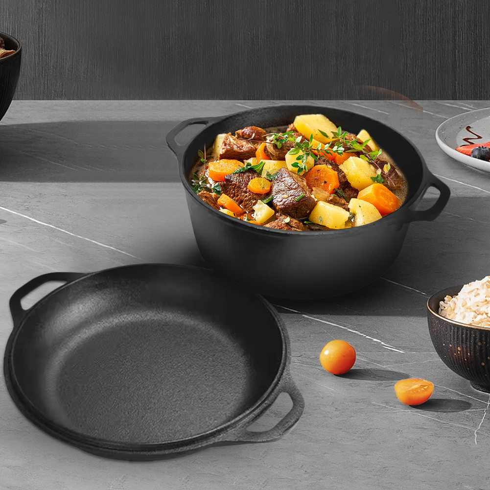 2 in 1 Cast Iron Dutch Oven Po - огляд і ціна Cast Iron Corn
