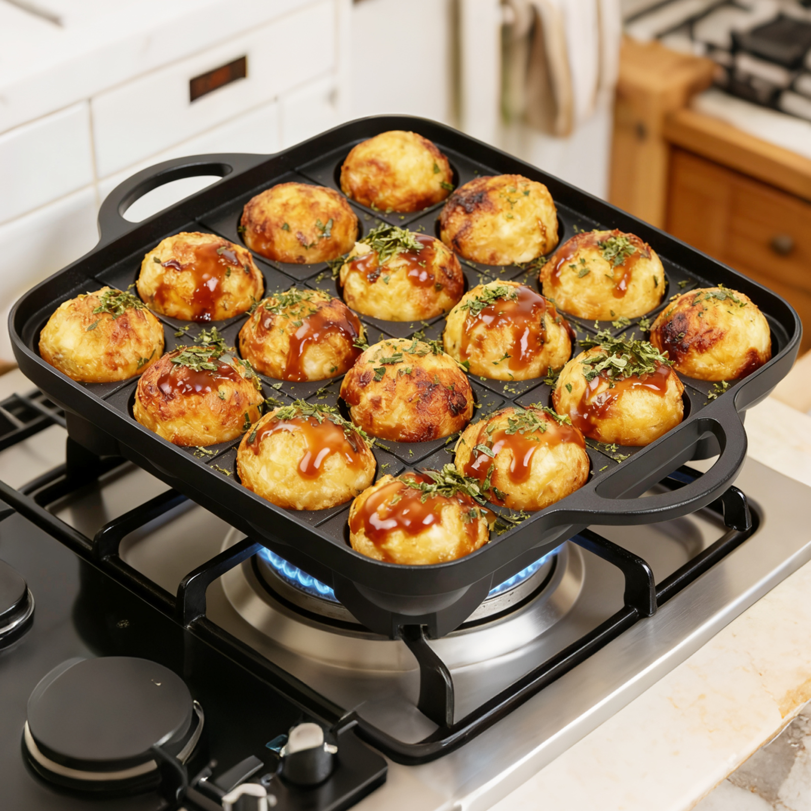 Takoyaki Pan 16 Hole Octopus B - огляд і ціна Takoyaki Grill Plate