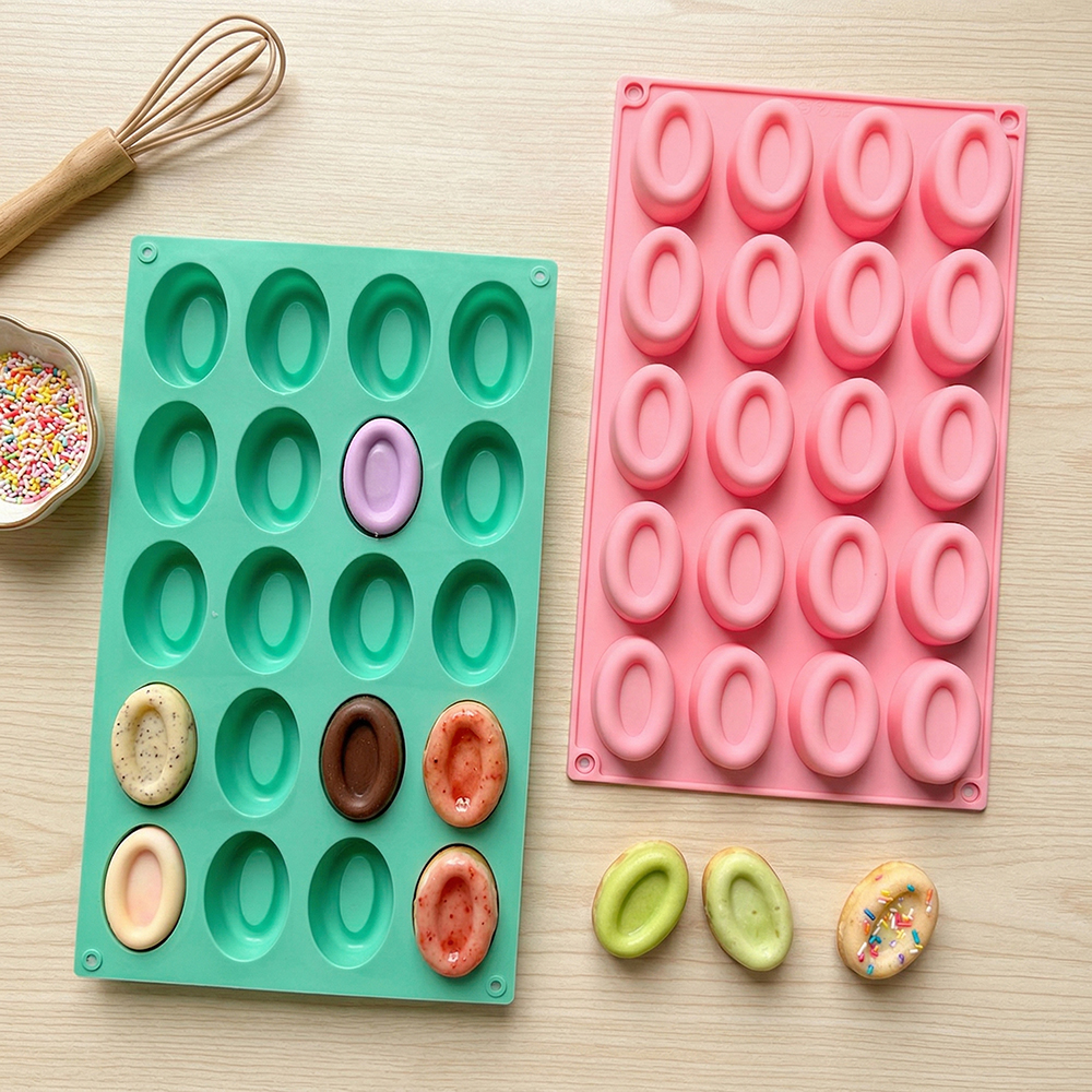 20 cavity oval donut silicone  - огляд і ціна Donut Mold Silicone