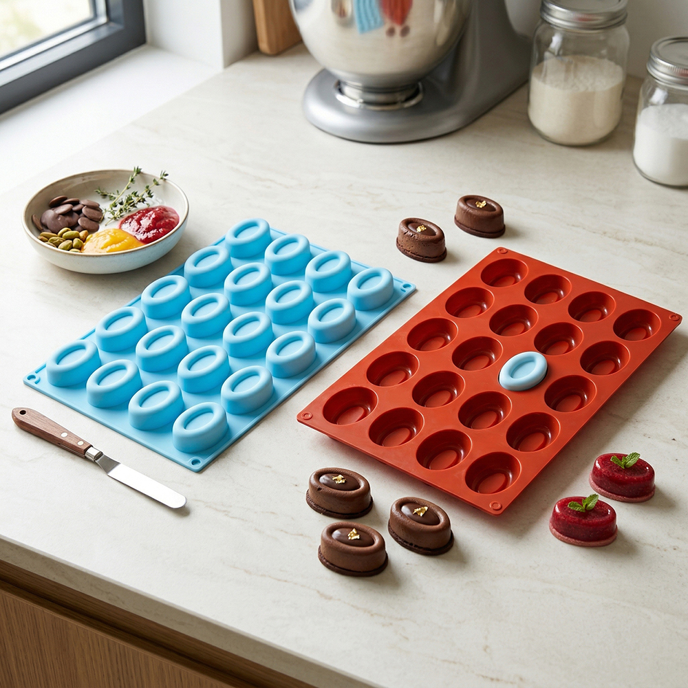 20 cavity oval donut silicone  - огляд і ціна Donut Mold Silicone