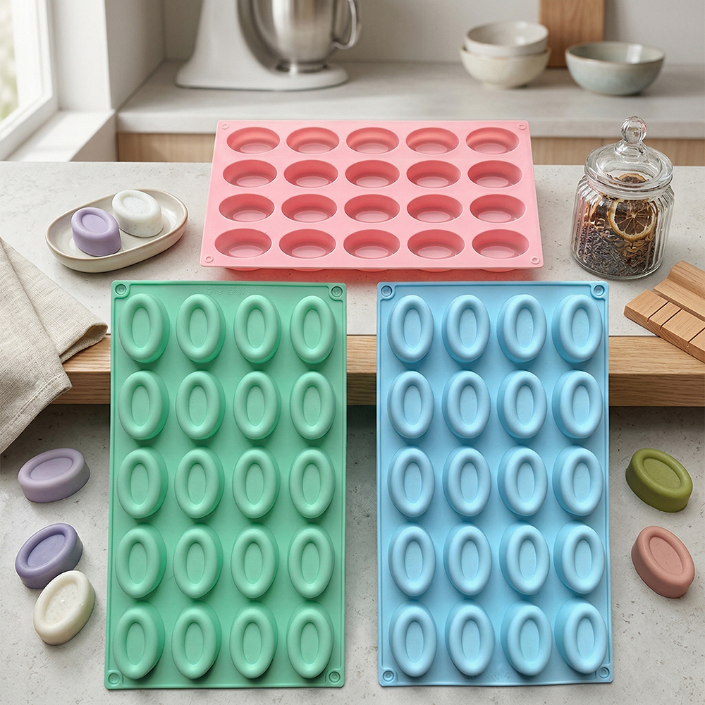 20 cavity oval donut silicone  - огляд і ціна Donut Mold Silicone
