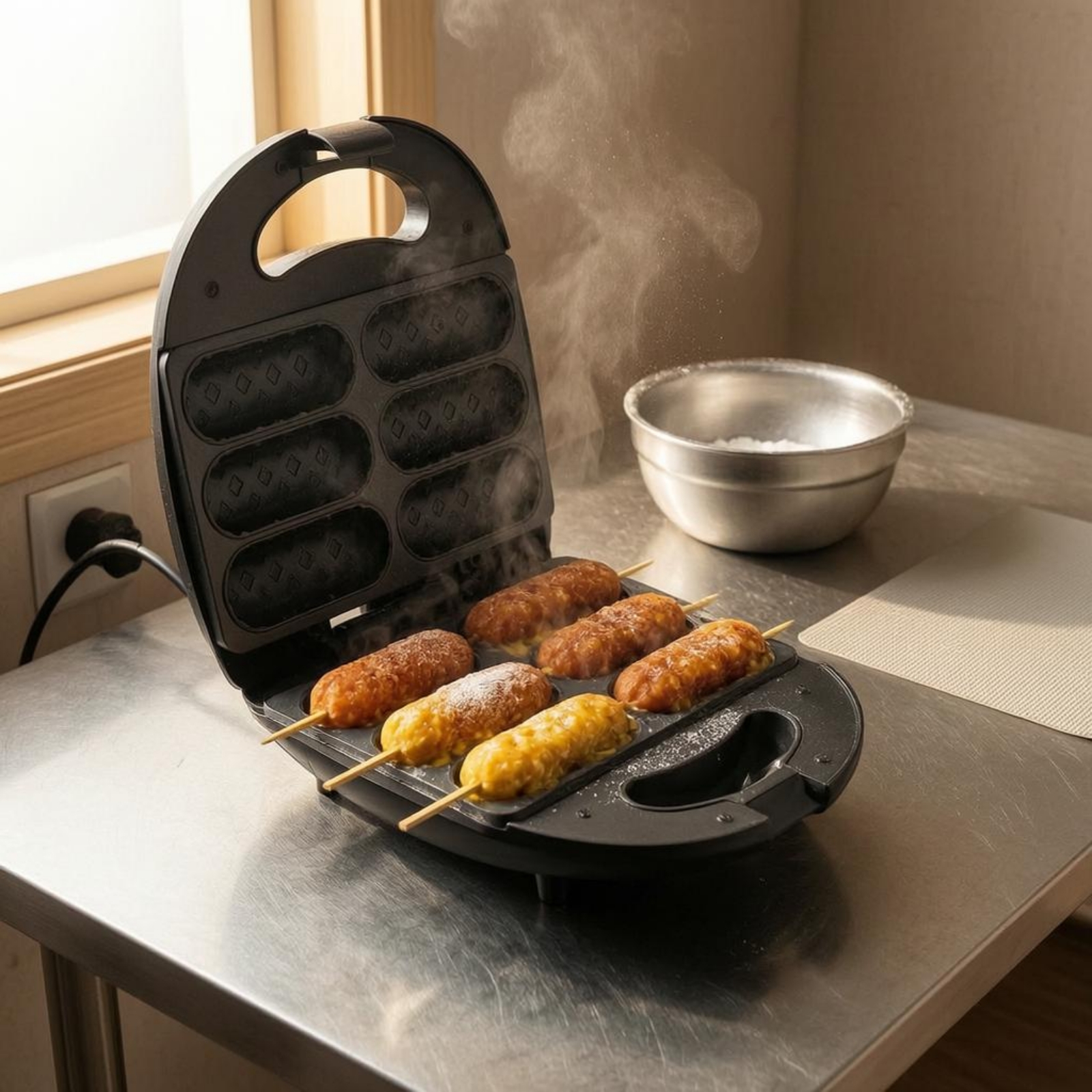 Corn Dog Maker Double-Sided He - огляд і ціна Corn Dog Stick