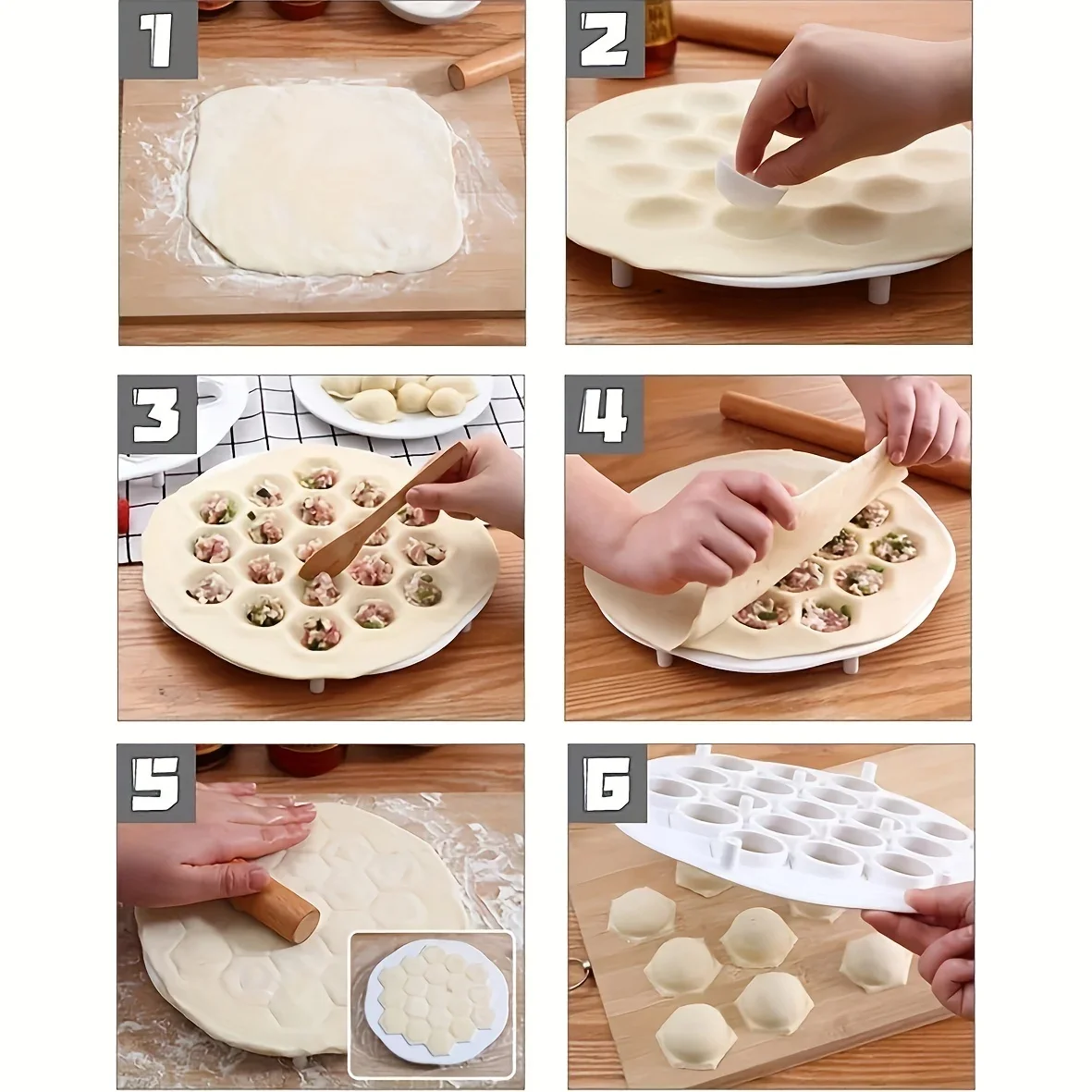 1pc-Simple Chinese Dumplings M - огляд і ціна Dumpling Press Set