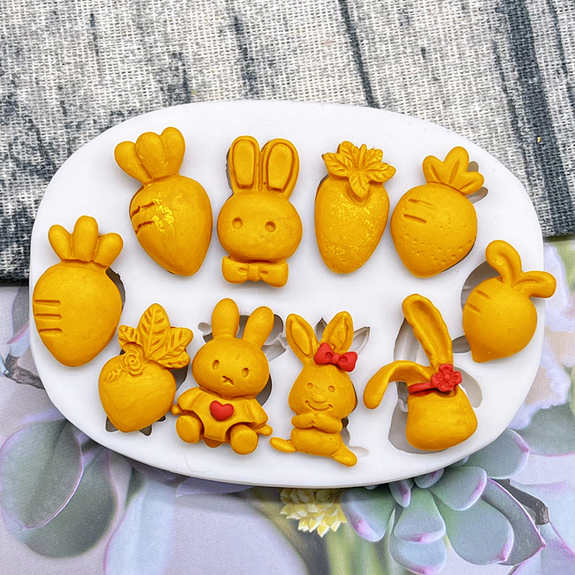 Easter Bunny Rabbit Radish Sil - огляд і ціна Bunny Cake Mold