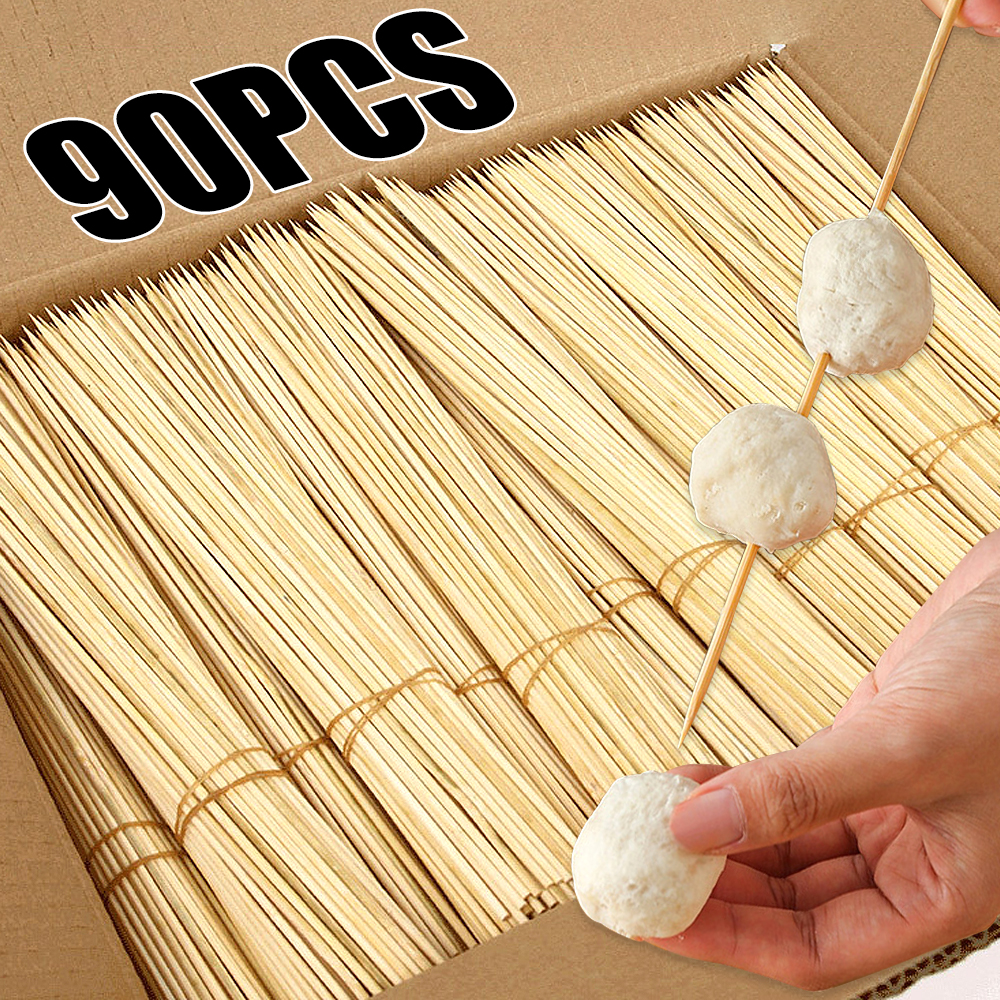 90pcs Bamboo Stick Food Grade  - огляд і ціна Corn Dog Stick