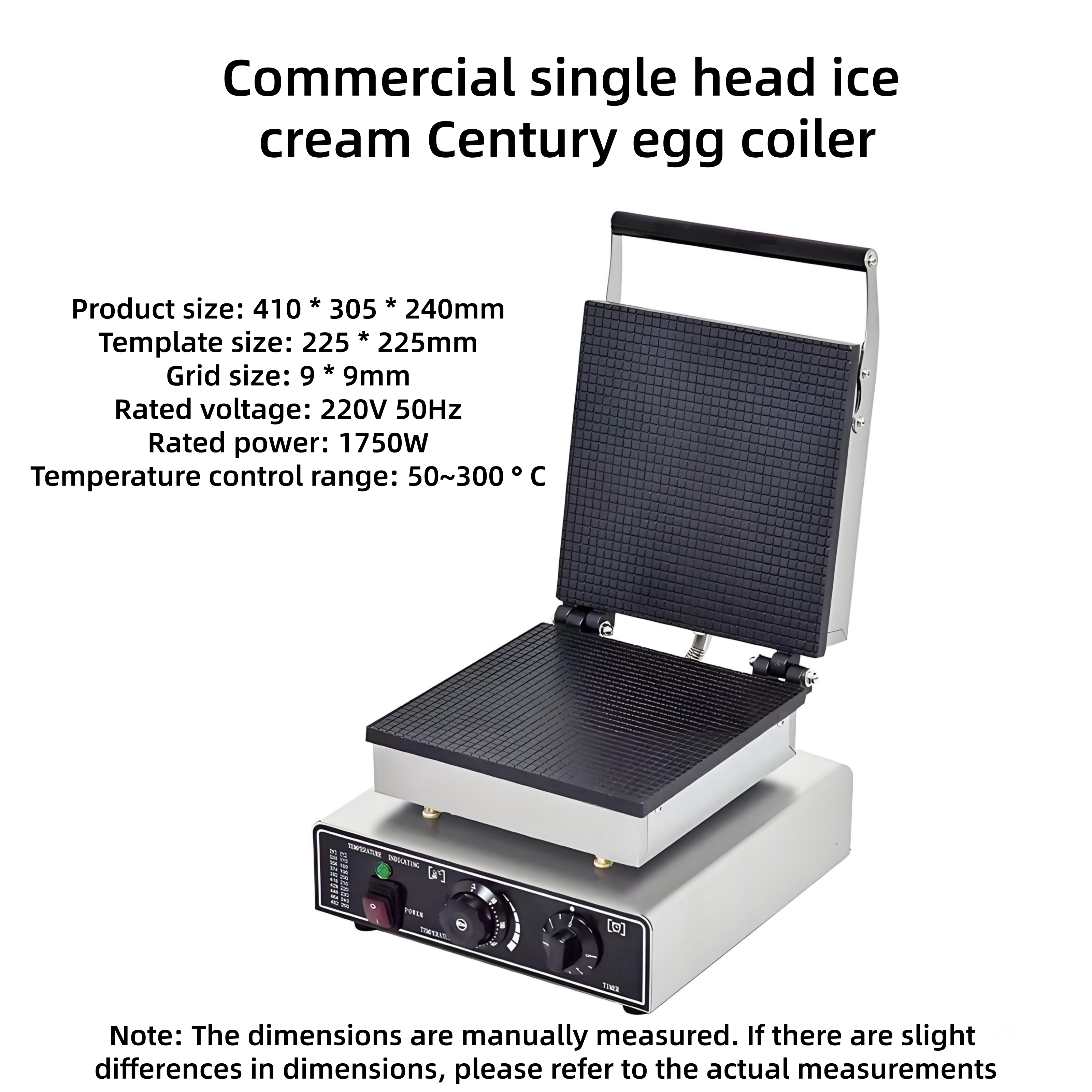 Food tools Commercial New 220V - огляд і ціна Waffle Cone Maker