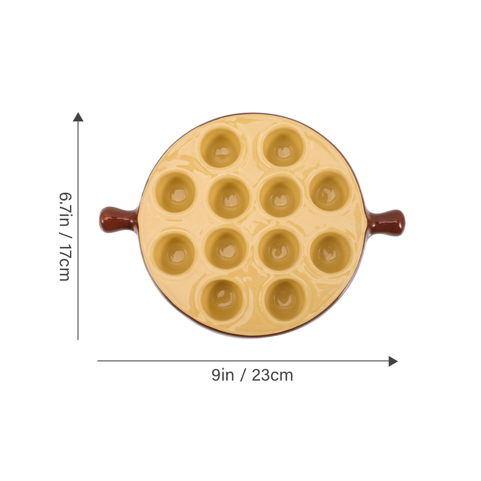 Ceramic Escargot Plate 12 Hole - огляд і ціна Takoyaki Grill Plate
