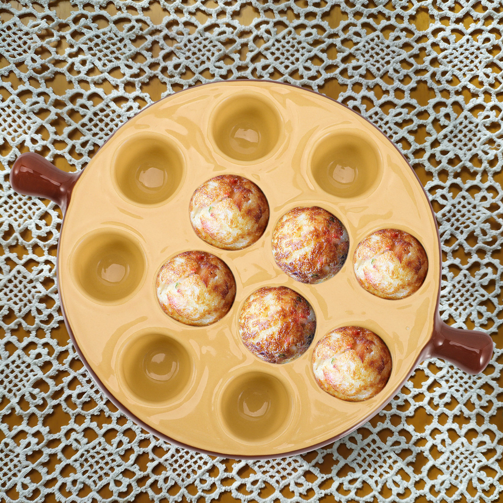 Ceramic Escargot Plate 12 Hole - огляд і ціна Takoyaki Grill Plate