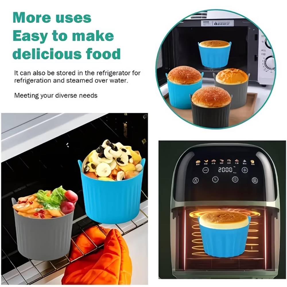 New air fryer baking cup silic - огляд і ціна Egg Waffle Pan