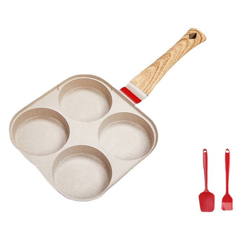 Four Hole Frying Pan With Lid  - огляд і ціна Mini Pancake Griddle