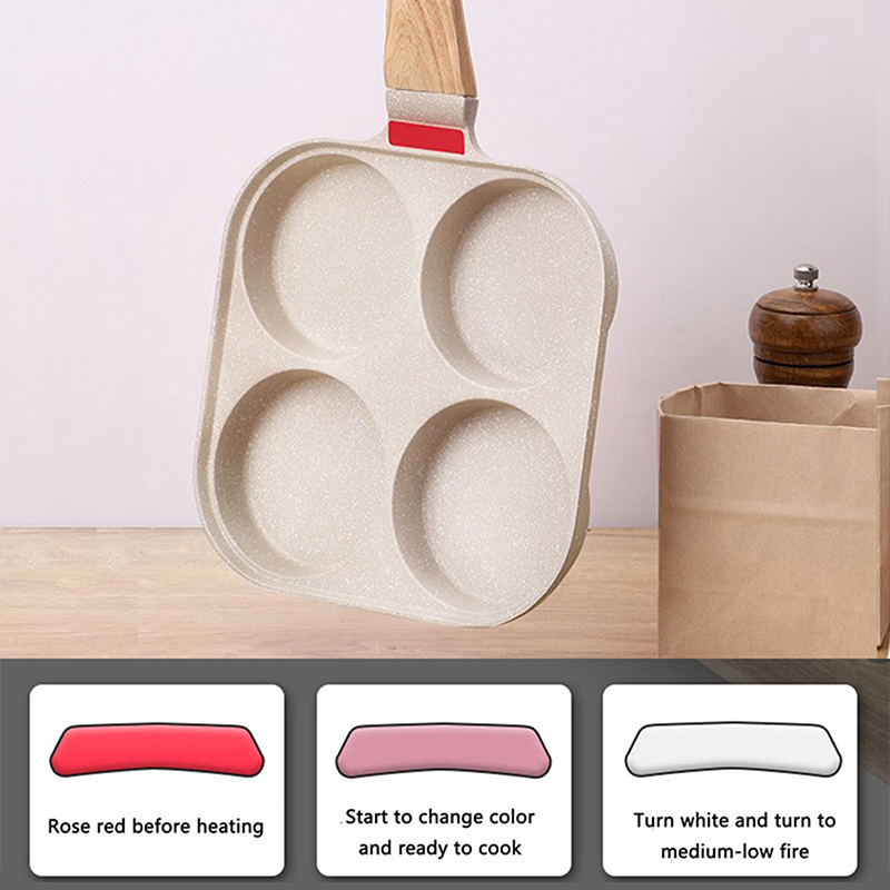 Four Hole Frying Pan With Lid  - огляд і ціна Mini Pancake Griddle